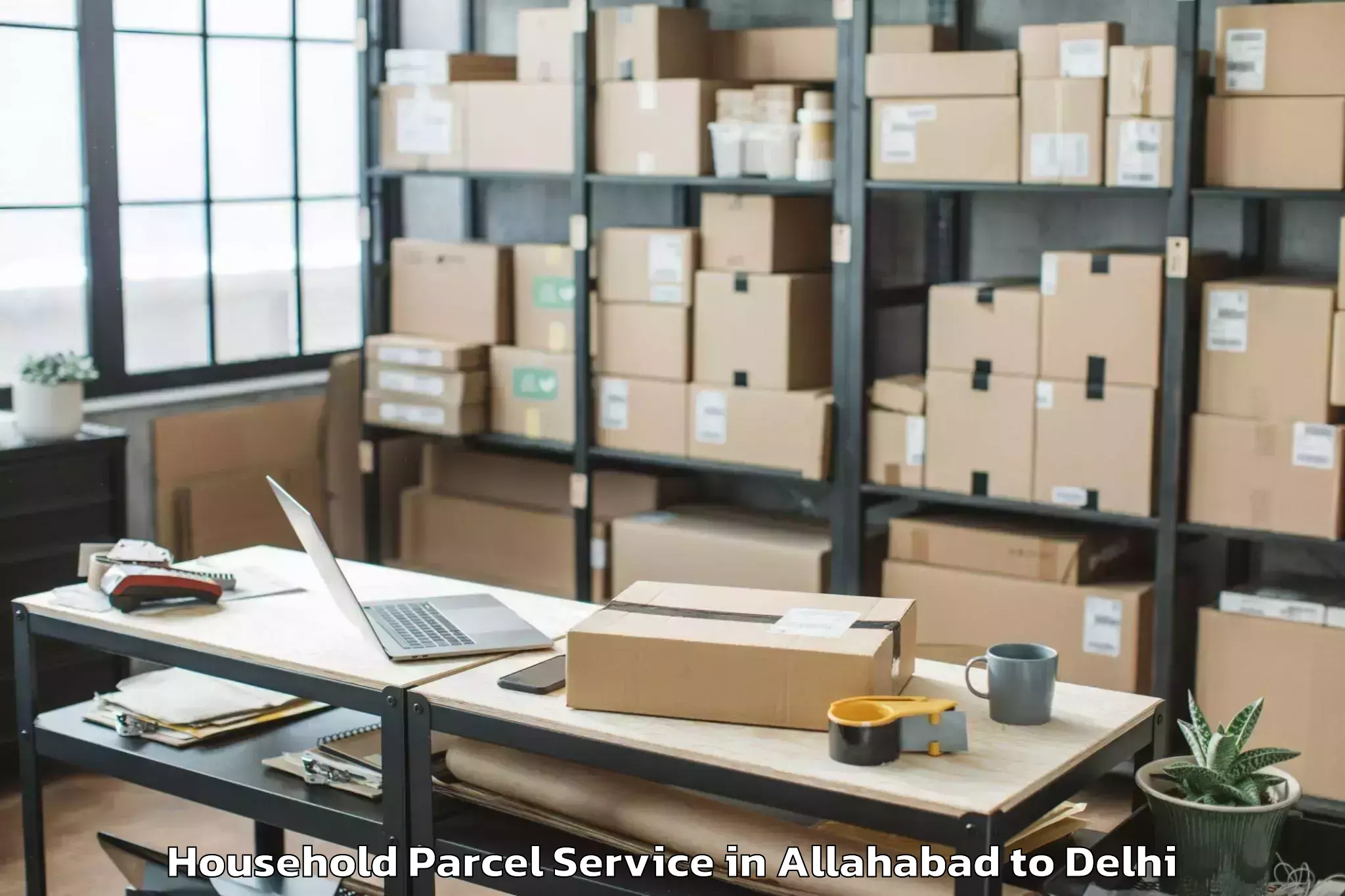 Book Allahabad to Seema Puri Household Parcel Online